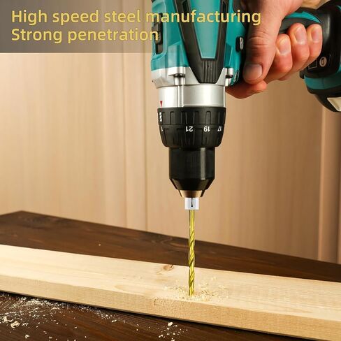 10Pcs 1/8 Inch Drill Bit Set, Craftsman-Drill Bit Set, Metal Drill Bits, Small Drill Bits for Wood, Steel, Metal, Plastic with Quick Change Design in Saudi Arabia