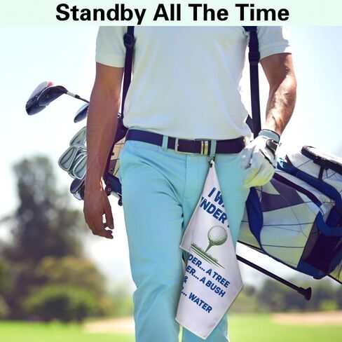 I was One Under Today Funny Printed Microfiber Golf Towel with Clip, Golf Gifts for Golf Fan Dad Mom Grandpa, Golfer Father's Day Birthday Gifts, Golf Accessories for Men Women Him Boyfriend in Saudi Arabia