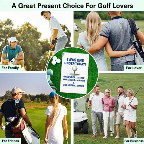 I was One Under Today Funny Printed Microfiber Golf Towel with Clip, Golf Gifts for Golf Fan Dad Mom Grandpa, Golfer Father's Day Birthday Gifts, Golf Accessories for Men Women Him Boyfriend in Saudi Arabia