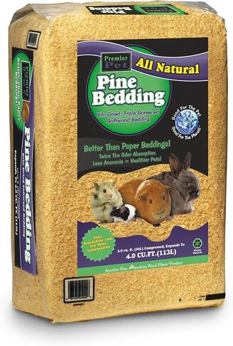 PETSPICK Pine Wood Bedding for Small Pets, Cages and Animal Habitats, 141 L in Kuwait