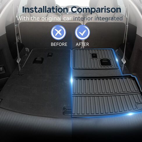 Cargo Liner for Acura RDX 2019-2024: Custom Fit All Weather Trunk Mat in Upper Position in Saudi Arabia