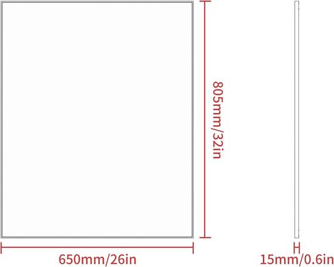 CRATE&COOP Bathroom Black Mirror for Wall,32x26 Inch Wall Mirror for Bathroom Over Sink, Rectangle Metal Frame Bathroom Vanity Mirror (32" Blacck) in Saudi Arabia