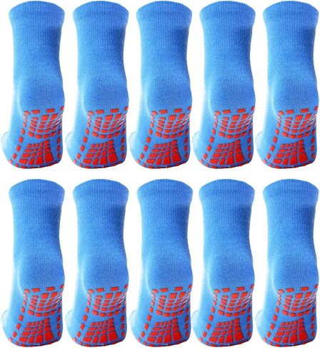 جوارب للأطفال الصغار مع مقابض جوارب ترامبولين مضادة للانزلاق للأطفال، 10 عبوات in Kuwait