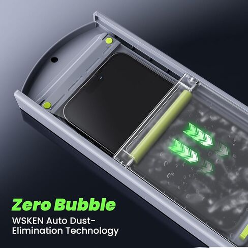 WSKEN for iPhone 15 Pro Max 360° Privacy Screen Protector [4 Way Anti Spy] [Zero Bubble] [Auto Dust-Remove] Full Coverage 9H+ Tempered Glass 10X Shockproof HD Anti Peep Film - 2 Pack in Saudi Arabia