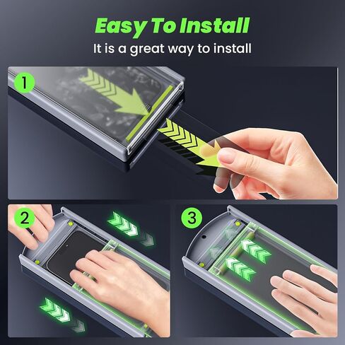 WSKEN for iPhone 15 Pro Max 360° Privacy Screen Protector [4 Way Anti Spy] [Zero Bubble] [Auto Dust-Remove] Full Coverage 9H+ Tempered Glass 10X Shockproof HD Anti Peep Film - 2 Pack in Saudi Arabia