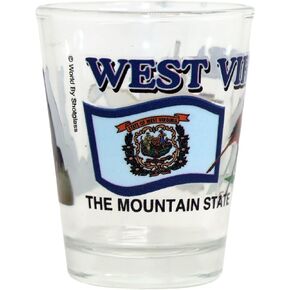 West Virginia The Mountain State All-American Collection Shot Glass