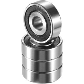 ACROPIX 1620-2RS Bearings Double Rubber Sealed Deep Groove Ball Bearings 11.11x34.93x11.11mm Silver Tone - Pack of 4
