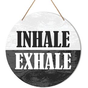 Muktoujaumai Yoga Room Wall Decor, Meditation Room Wall Decor Spiritual Room Hanging Signs Decorations for Zen Den, Home Gym, Fitness, Workout, Yoga Lover Gift, Chandra Namaskar