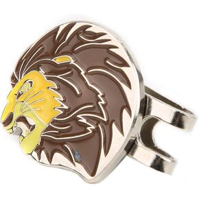 Bnineteenteam Golfball Ball Marker Hat Clip,Lion Pattern Golfball Ball Marker with Magnetic Ball Marker Divot Tool Accessories for Golfball trainninging