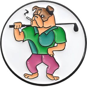 Golf Ball Markers for Putting Green, 2-Pack Golf Ball Marker, Removable, Easily Attaches to Golf Hat Premium Gift