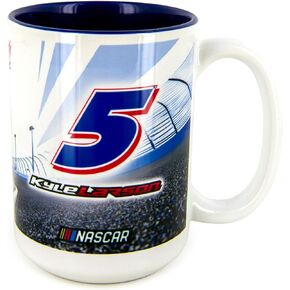 Kyle Larson 2024 HendrickCars Coffee Mug 15oz With Color Interior, White, CUS74489