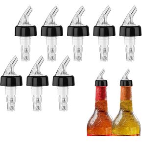 Automatic Measured Bottle Pourer, 8Pcs Liquor Pour Spout, Alcohol Bottle Pourers, 1 Oz/ 30 Ml Speed Pourers for Liquor Bottles, Drinks Wine Absinthe Home Dispenser Bar Tools