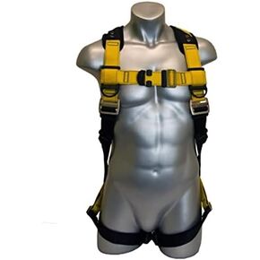 Guardian Fall Protection 37101 Series 3 Harness, Fall Protection Harness, Medium/Large, Yellow/Black
