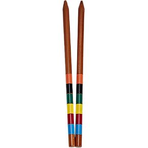 Pointyard 2 PCS Wooden Ending Stakes, Replacement Pinewood Stakes for Most 28&32&35In Croquet Set