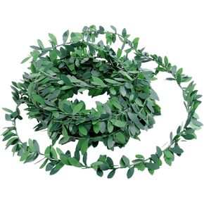 Cabilock 8 Yards Artificial Vine - LJY Foliage Greenery - DIY Headbands and Room Decoration Vines