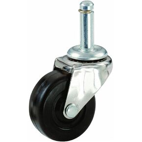 Shepherd Hardware 9193 2-Inch Wheel, Stem Caster with 7/16-Inch Stem Diameter, 80-lb Load Capacity