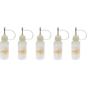 Apex RC Products 15ml / .5oz Oil/Fluid Dropper Plastic Bottle W/Needle Tip - 5 Pack #2102