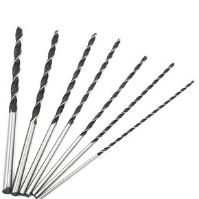 300mm Extra Long Twist Drill Bits, Set of 7 Hardened High Carbon Steel Tools 4-10mm for Wood Hole Cutter Drilling