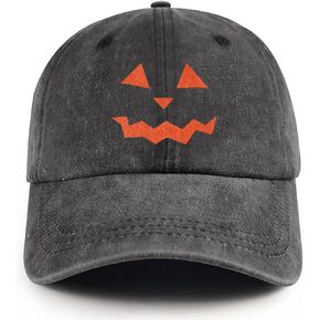 Halloween Hat Pumpkin Dad Hats for Men Halloween Decorations Adjustable Funny Pumpkin Face Baseball Cap in Kuwait