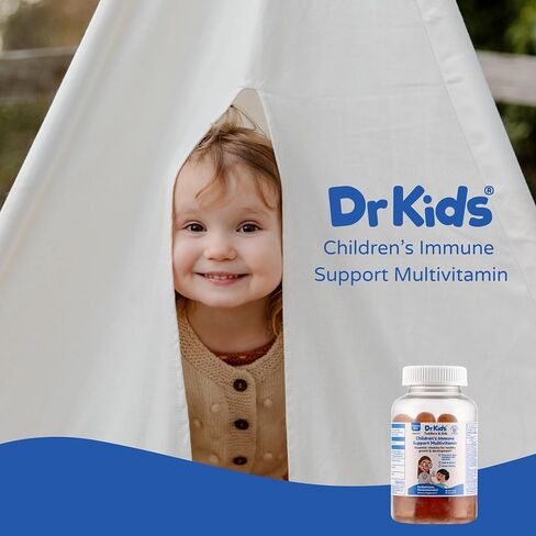 DrKids Immune Support Multivitamin Gummy Bites, 15 Essential Vitamins and Minerals, May Support Immune Function, Growth, and Development*, Great Tasting, 60 Count. in Saudi Arabia