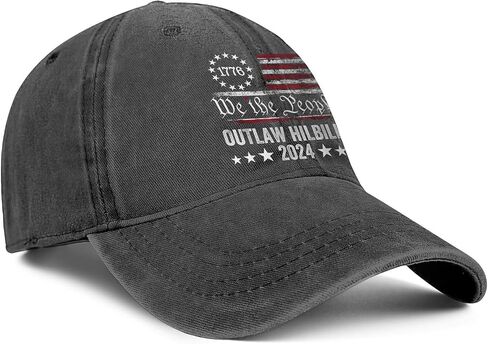 The Outlaw and The Hillbilly Hat 2024 التصويت على الانتخابات الخارجة عن القانون Hillbilly قبعات البيسبول قبعة وطنية للجنسين الرجال النساء in Saudi Arabia