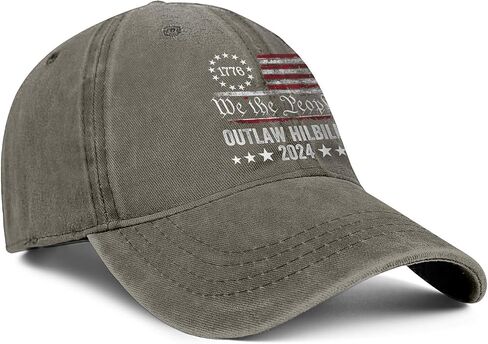 The Outlaw and The Hillbilly Hat 2024 التصويت على الانتخابات الخارجة عن القانون Hillbilly قبعات البيسبول قبعة وطنية للجنسين الرجال النساء in Saudi Arabia
