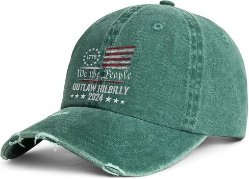 The Outlaw and The Hillbilly Hat 2024 التصويت على الانتخابات الخارجة عن القانون Hillbilly قبعات البيسبول قبعة وطنية للجنسين الرجال النساء in Saudi Arabia