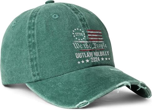 The Outlaw and The Hillbilly Hat 2024 التصويت على الانتخابات الخارجة عن القانون Hillbilly قبعات البيسبول قبعة وطنية للجنسين الرجال النساء in Saudi Arabia