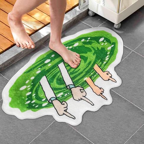 Funny Cartoon Bath Rugs for Bathroom 25x25 Inch, Cute Luxury Shaggy High Absorbent and Non Slip Shower Rug, Washable Soft Bathroom Mat for Bathtub Shower and Bath Room in Saudi Arabia