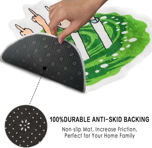Funny Cartoon Bath Rugs for Bathroom 25x25 Inch, Cute Luxury Shaggy High Absorbent and Non Slip Shower Rug, Washable Soft Bathroom Mat for Bathtub Shower and Bath Room in Saudi Arabia