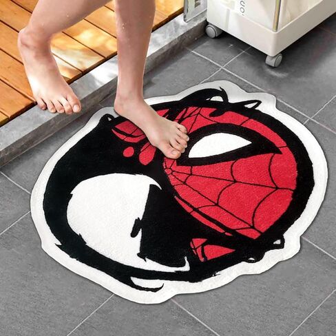 Funny Cartoon Bath Rugs for Bathroom 25x25 Inch, Cute Luxury Shaggy High Absorbent and Non Slip Shower Rug, Washable Soft Bathroom Mat for Bathtub Shower and Bath Room in Saudi Arabia