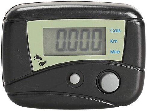 Black Electronic Steps Black Digital LCD Run Step Run Distence Pedometer Walking Calorie Counter Distance. Practical Treatment Fitness Technology in Saudi Arabia