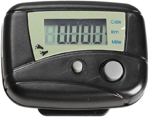Black Electronic Steps Black Digital LCD Run Step Run Distence Pedometer Walking Calorie Counter Distance. Practical Treatment Fitness Technology in Saudi Arabia