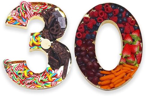 Fillable Cardboard Number Box for Charcuterie, Food, Cupdake, Dipped Berry, Birthday Decor, 10 inches (Number 16) in Saudi Arabia
