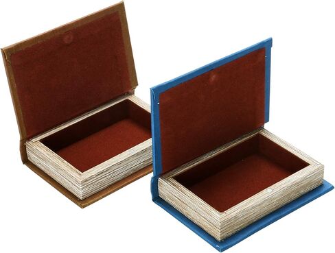 Creative Co-Op Set of 8, 5.25" H Book Box Wall Art, Multi in Saudi Arabia