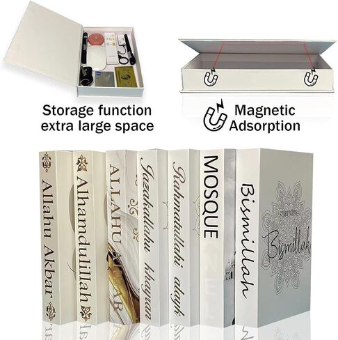 Decorative Books Aesthetic Book Decor Islamic Muslim Kabba Faux Fake Books for Decoration Coffee Table Living Room Home Decor Chic Preppy Bedroom Elegant Designer (Set of 2) in Saudi Arabia