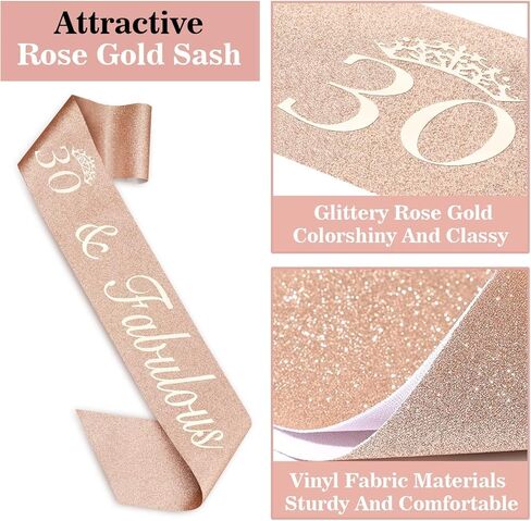 هدايا عيد الميلاد الأربعين للنساء، بما في ذلك تاج عيد الميلاد الأربعين، ووشاح، وغطاء للكعك، وشمعة ومرآة مدمجة، وزينة عيد الميلاد الأربعين باللون الذهبي الوردي للنساء in Kuwait