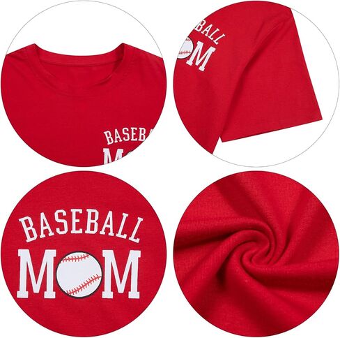 Baseball Mom Shirt Baseball Oversized Tshirt Women Baseball Game Day Season Vacation Short Sleeves Tops in Kuwait