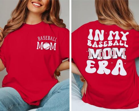 Baseball Mom Shirt Baseball Oversized Tshirt Women Baseball Game Day Season Vacation Short Sleeves Tops in Kuwait