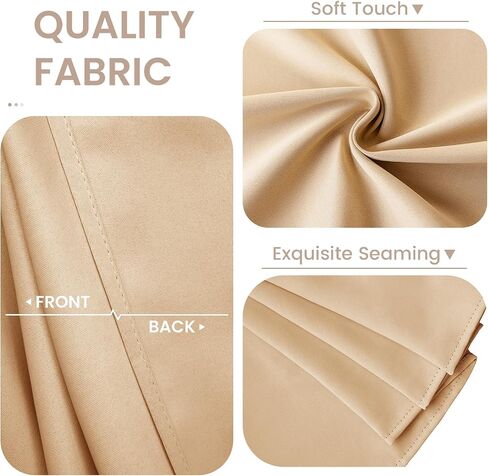 Vatge Curtains for Closet with No Door, Door Curtains for Doorways 80 Inch Length Closet Door Curtains for Closet Door/Hallway Door/Pantry Door/Temporary Door, W42 x L80, Beige, 1 Panel with Rod in Saudi Arabia