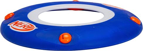 قرص طائر ناعم من Nerf Kids - لعبة قرص طائر صوتي داخلي + خارجي للأطفال - قرص رمي مقاس 11 بوصة - قرص خفيف الوزن للغاية للاستخدام الداخلي والخارجي - يعوي عند رميه in Saudi Arabia
