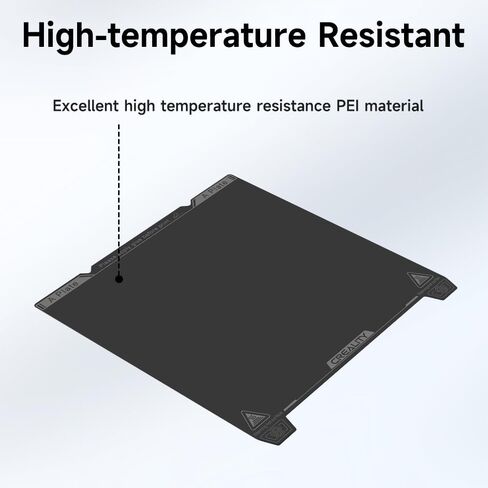 Creality Official Ender 3 S1 Pro Original Build Plate 235x235mm Magnetic Bed Plate Texture Removable PEI Sheet for Ender 3 V3 SE/Ender 3 V3 KE/Ender 3 S1/Ender 3/Ender 5 S1/Ender 5 Pro, K1, CR-10 SE in Saudi Arabia