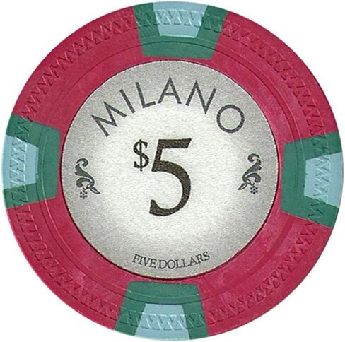 Milano Poker Chips by Claysmith Gaming. Casino Quality Clay Poker Chips in Sets of 25 in Saudi Arabia