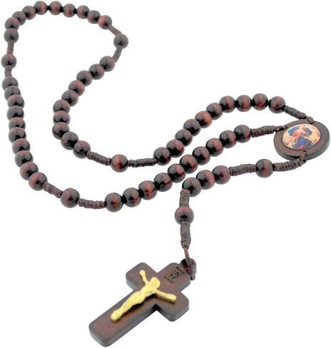 Our Lady Undoer of Knots Wood Rosary from Italy in Saudi Arabia