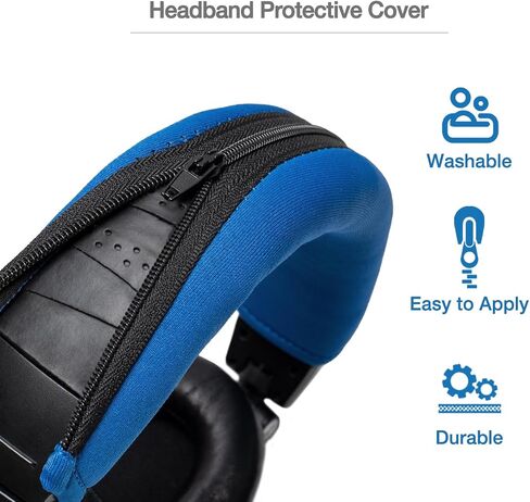 M50X Headband Cover, Dual-Layer Neoprene Headband Cushion Compatible with Audio Technica ATH M50 M50X M50XBT M50S M40X M40 M30 M Series Headphones - Premium Comfort & Headband Type Protection in Saudi Arabia