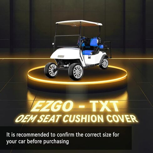 Golf Cart Seat Covers for EZGO TXT Club Car DS Gas or Electric OEM Regular Seat Cushion, No Staple, Golf Cart Vinyl Replacement Seat Cover in Kuwait