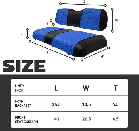 Golf Cart Seat Covers for EZGO TXT Club Car DS Gas or Electric OEM Regular Seat Cushion, No Staple, Golf Cart Vinyl Replacement Seat Cover in Kuwait