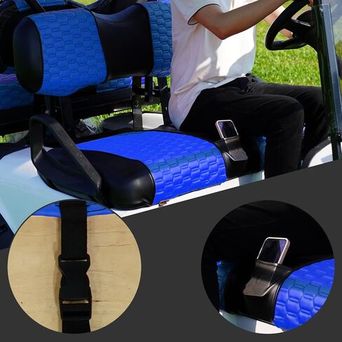Golf Cart Seat Covers for EZGO TXT Club Car DS Gas or Electric OEM Regular Seat Cushion, No Staple, Golf Cart Vinyl Replacement Seat Cover in Kuwait