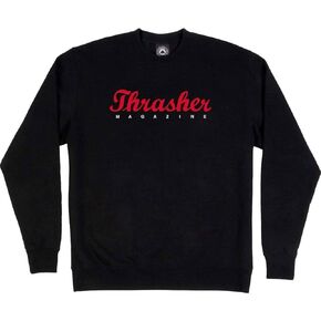 Thrasher Skateboard Magazine Pullover Sweatshirt Script Crewneck