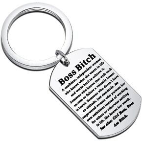 Female Boss Gifts Boss Bitch Keychain Boss Day Appreciation Gift for Mentor Leader Supervisor Boss Lady Gift